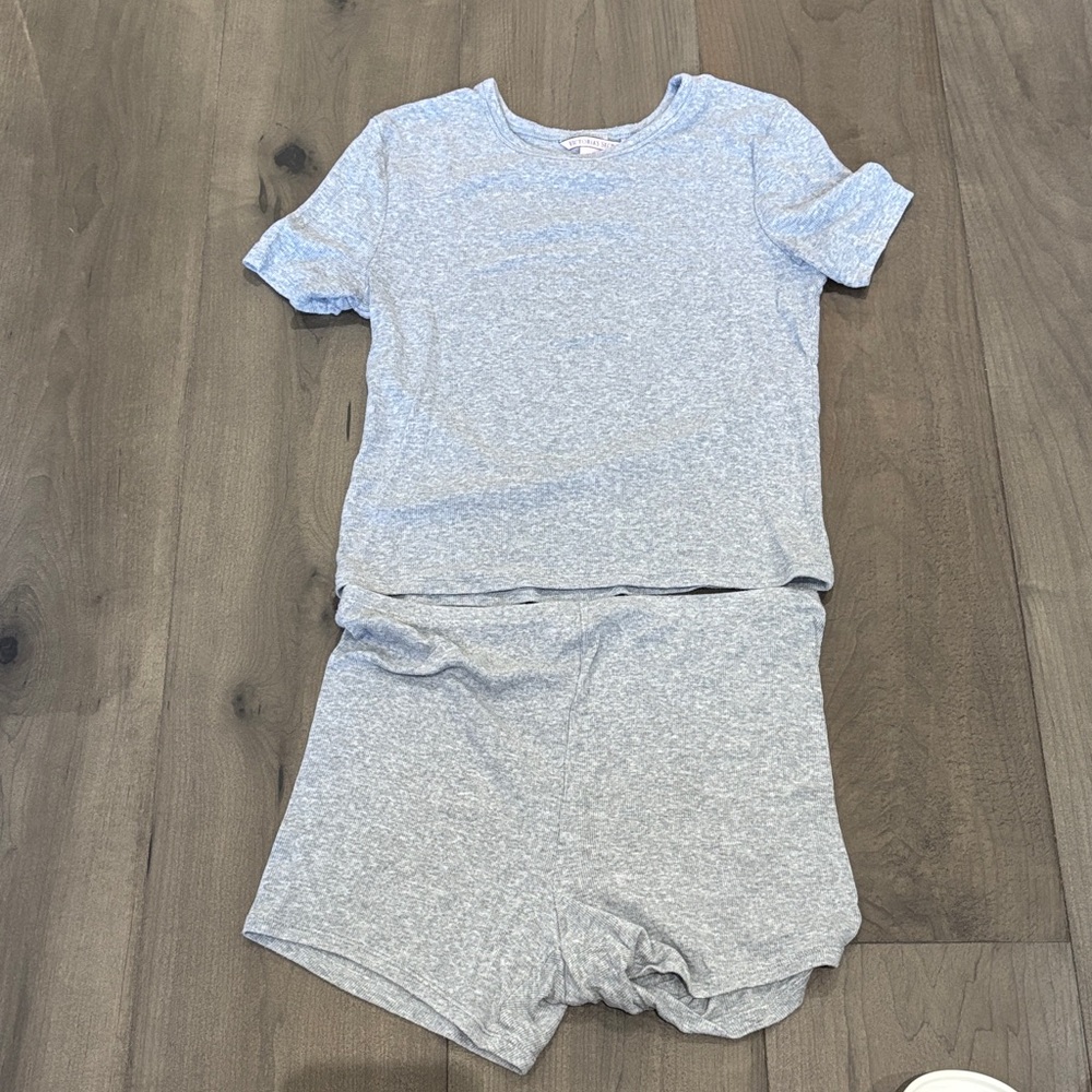 Victoria's Secret Light Gray Pajama Set